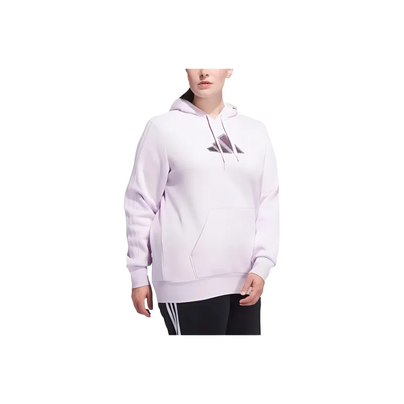 Adidas Free Shipping With AdiClub Holiday Graphic 3-Stripes Oversized Hoodie Plus Size-0