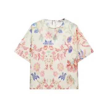ZARA ZW Series Regular T Shirt Women's Multicolor