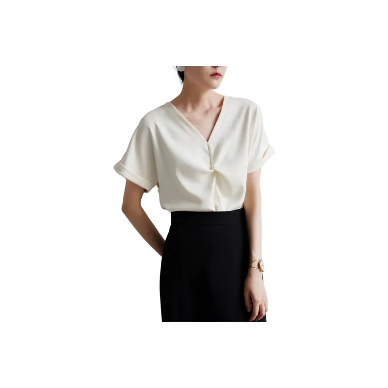SHALLOW STREAMS Shirt Women's Beige Apricot-0