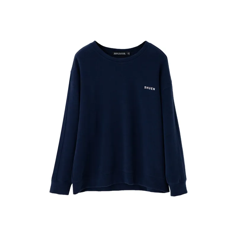 SOON FLOWER Sweatshirt Women's Denim Blue-0