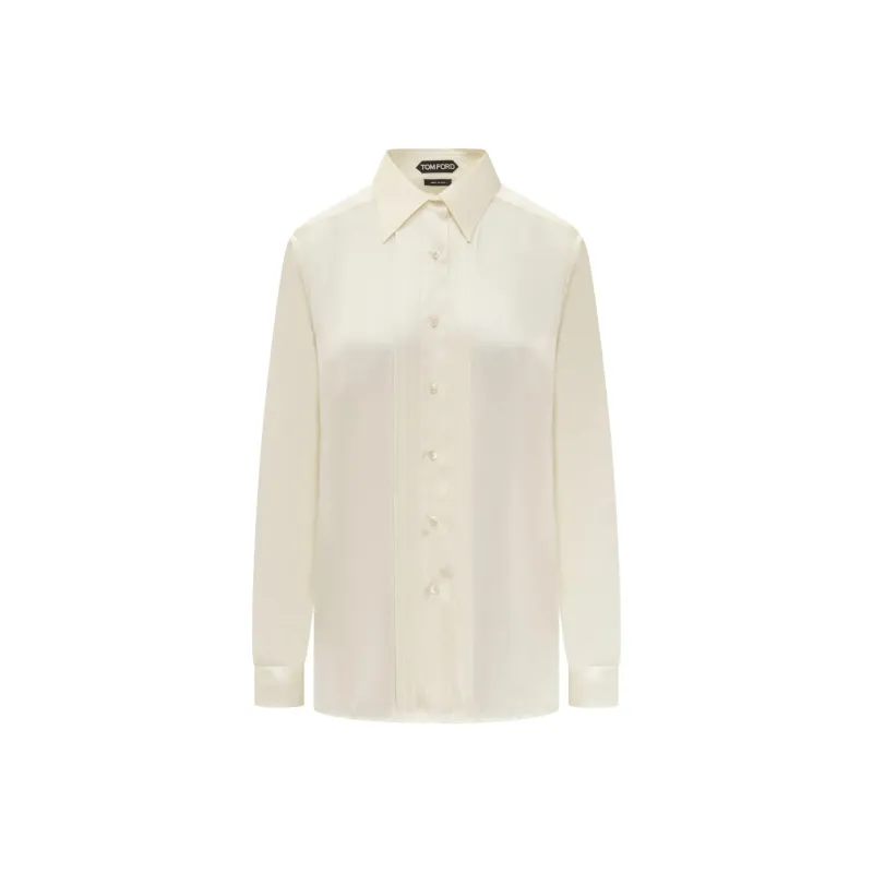 TOM FORD Pintuck Detailed Long Sleeved Shirt-0