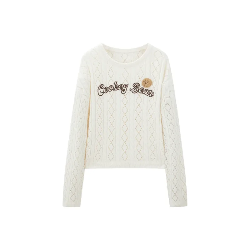 LEDIN CookeyCollaboration Knitwear Women's Ecru-0