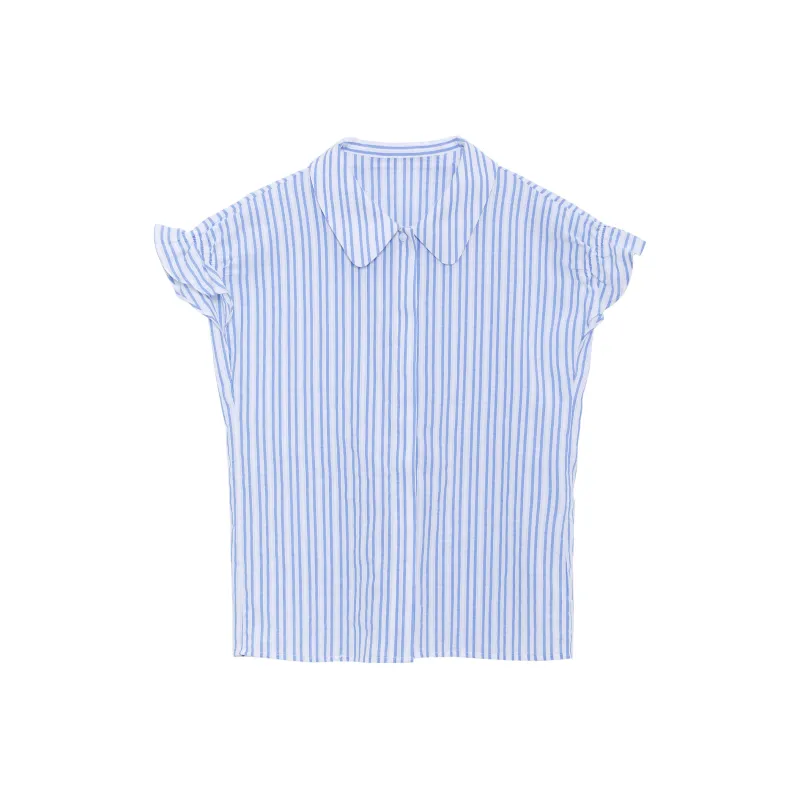 Fstudio Shirts Women's Blue With White Lettering-0