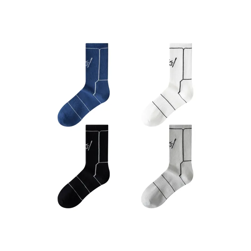 ROBINHOOD Mid Calf Socks Unisex 4 Pack-19