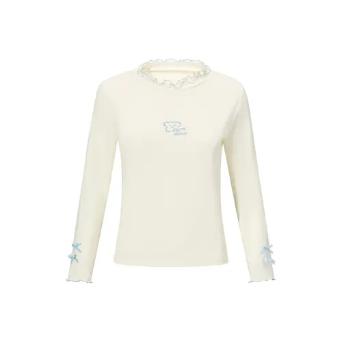 LAMLICKA T Shirt Women's Apricot