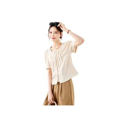 TERRE BLEUE Shirt Women's Apricot