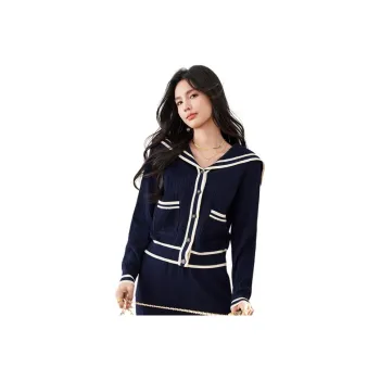 La Chapelle Knitwear Women's Navy Blue