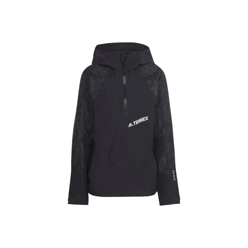 Adidas Terrex Techrock Rain Rdy Anorak Jackets Coats Women's Black-0