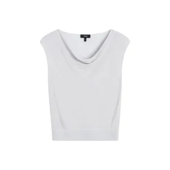 THEORY Shirt Women's Silver White