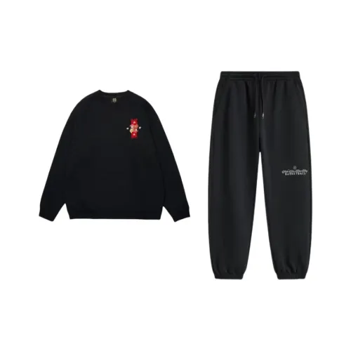 LiNing Sports Life Collection Sweatshirt Set Men's Black