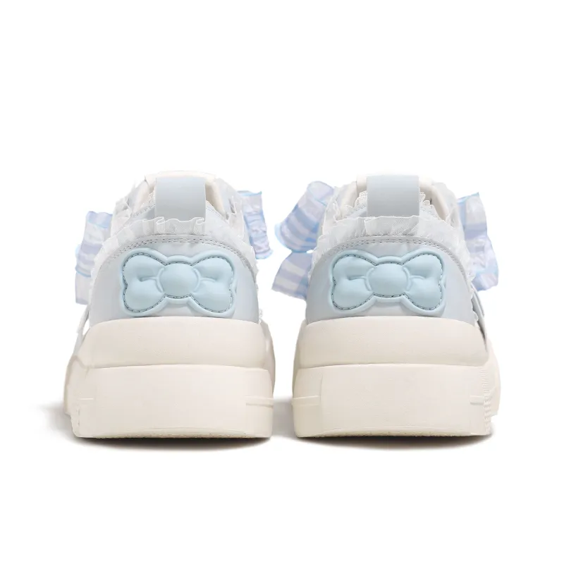 MIKKO ILLUSTRATIONS x TTKJ Slip Resistant Height Increasing Low Top Skateboard Shoes Women's Bubbles Blue-4