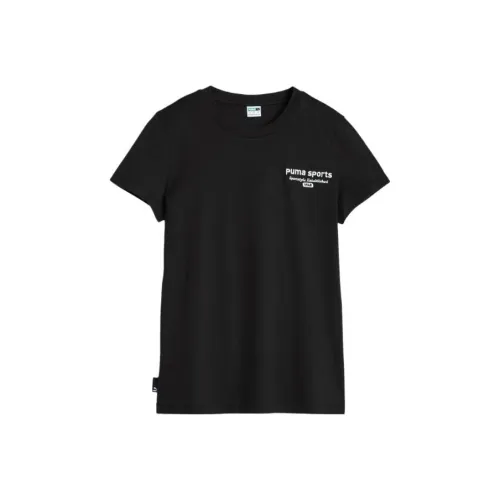 PUMA TEAM T Shirts Women's Black