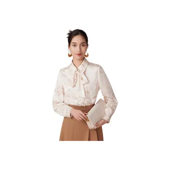 BBLLUUEE Shirt Women's Vanilla Apricot