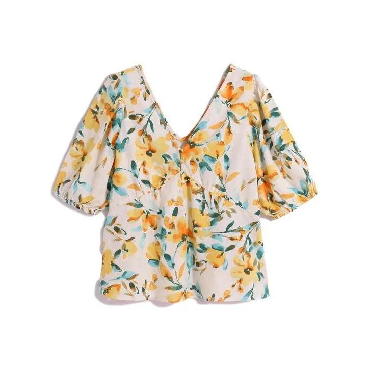 GAP Shirts Women's Yellow Floral-0
