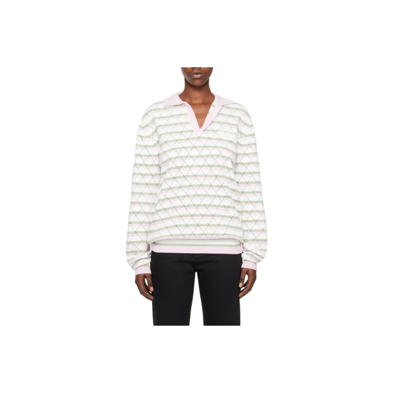 WE11DONE Polo Shirt Women's Light Pink-0