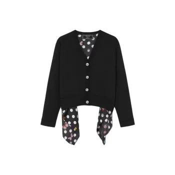 VERSACE X Dua Lipa Butterflies Medusa Contrast panel Cardigan