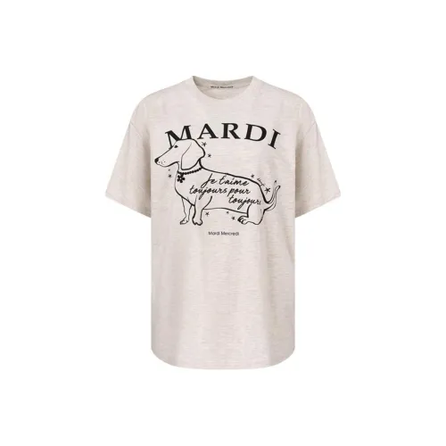 MARDI MERCREDI T Shirt Women's Korean Style
