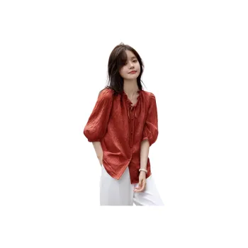Mo Han Yi Mei Shirt Women's Red
