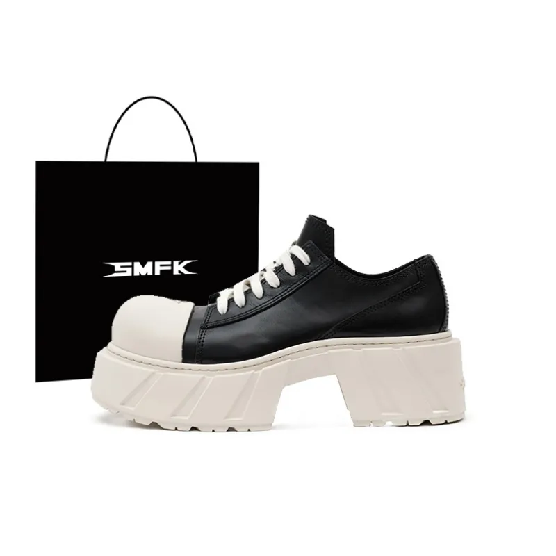 SMFK Casual Shoes Women's Black White-0