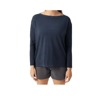 Lululemon Back In Action Drop Shoulder Sleeve T-Shirt Women's Dye Marine Blue