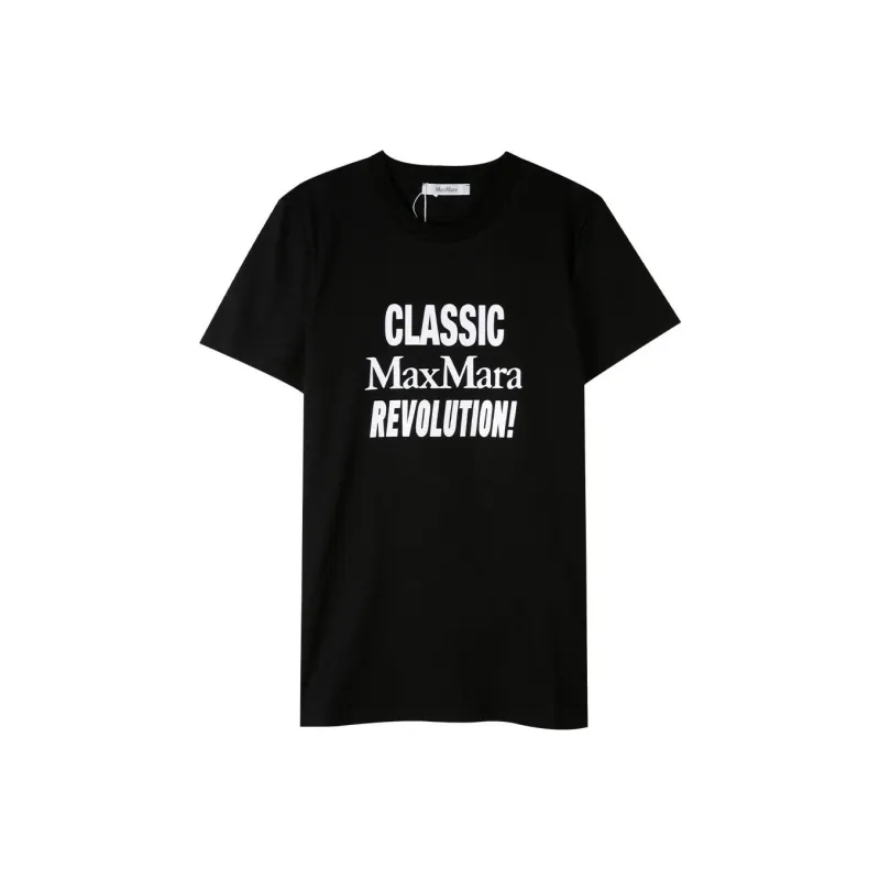 MaxMara Slogan print T shirt-0