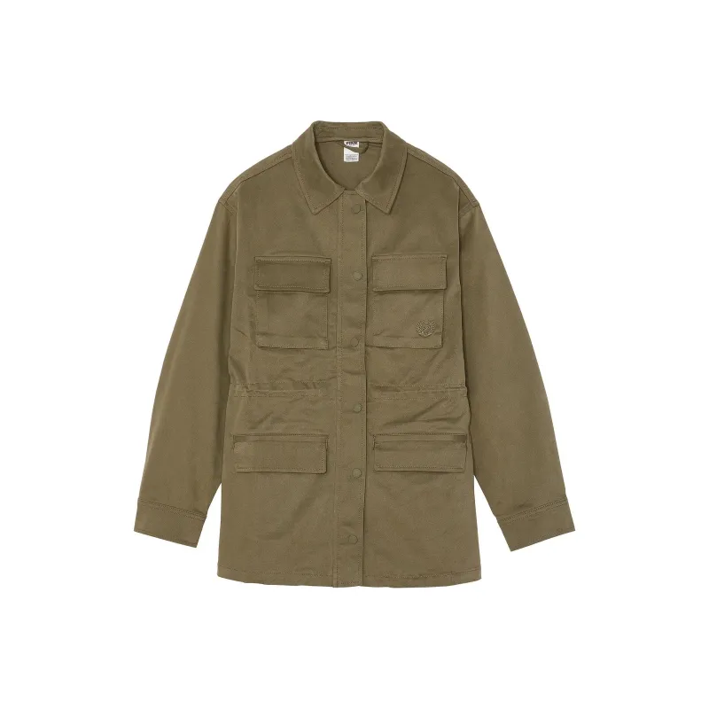 Victoria's Secret PINK Cargo Utility Jacket/Casual New Olive Jackets Coats Women's Olive Green-0