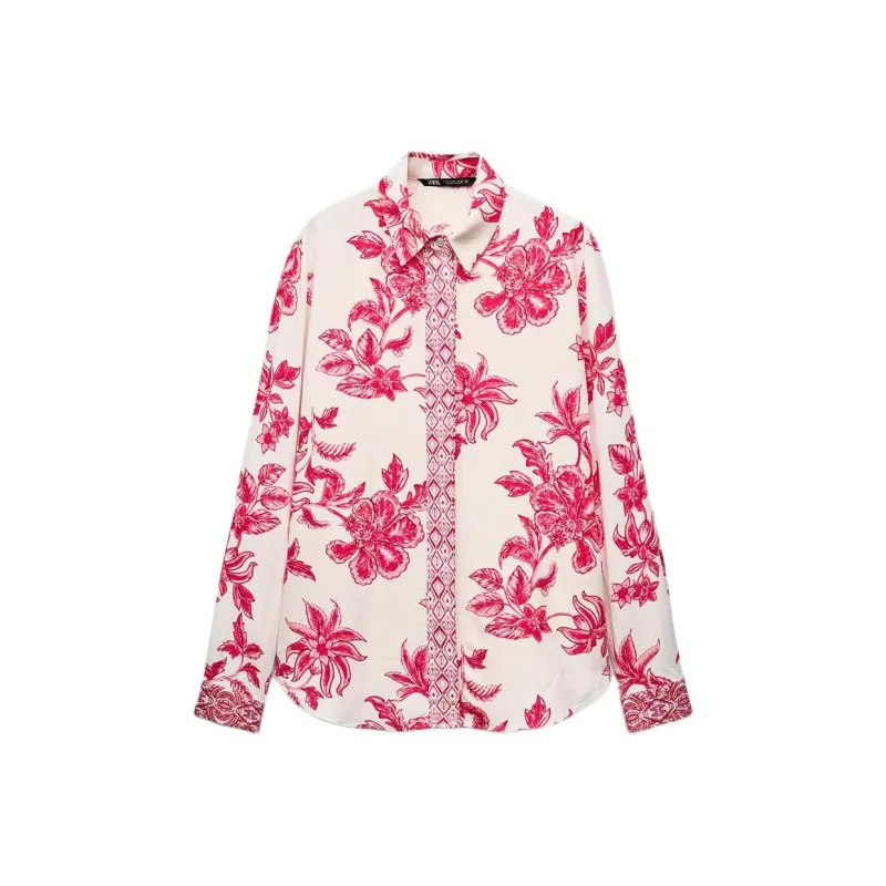 ZARA Shirts Women's Red-0