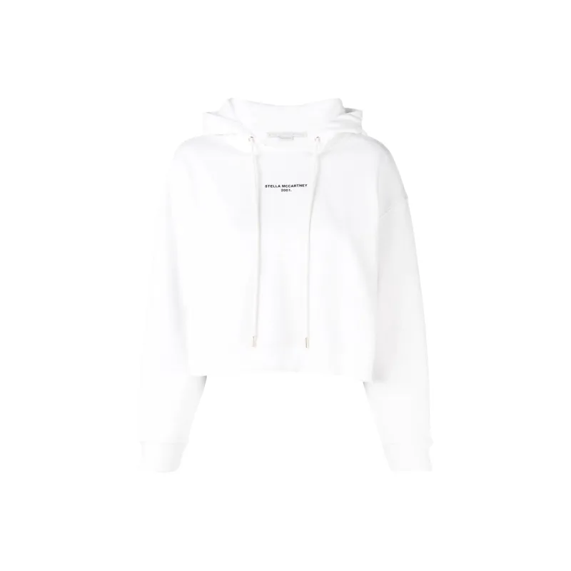 Stella McCartney Cropped Logo Print Hoodie-0