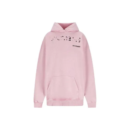 Balenciaga Medium Fit Hoodie 'Faded Pink/Black'