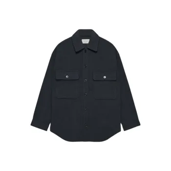 ARITZIA FW24 Wilfred Yvonne Merino Wool Jacket Jackets Coats Women's Dark Night Navy/Blackout Navy