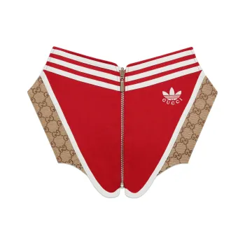 GUCCI X Adidas Reversible Cotton Corset Red/Beige/Ebony