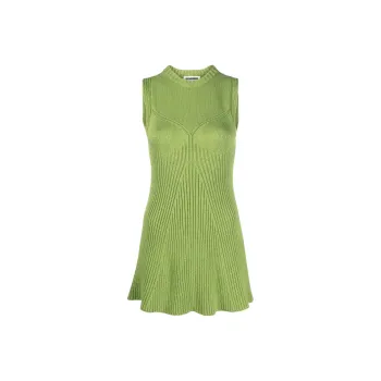 JIL SANDER Sleeveless Ribbed knit Top
