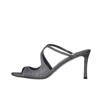 Jimmy Choo Anise Slide Slippers 7.5cm Women's Black
