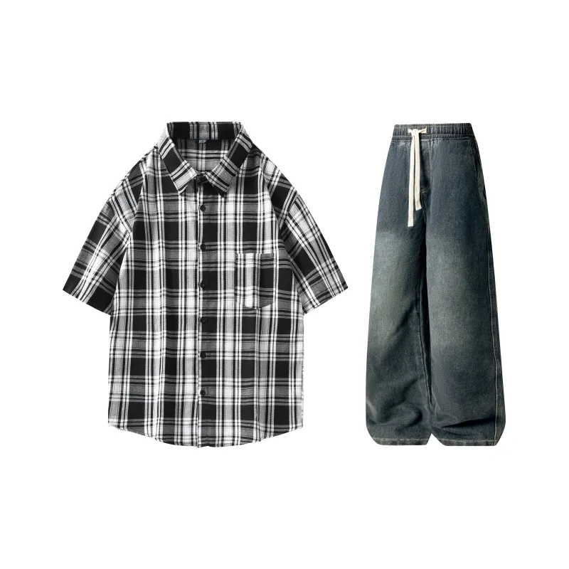 A.X.S.K Shirt Matching Set Unisex-42