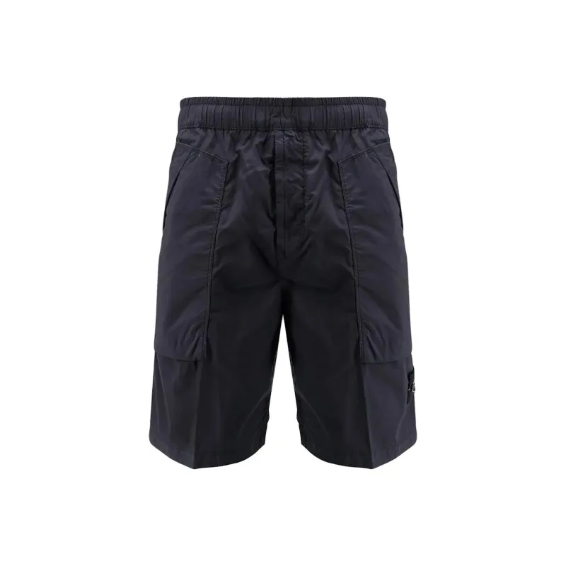 STONE ISLAND Logo Patch Bermuda Shorts-0