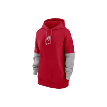 Nike Ohio State Buckeyes Sideline Essential Women's Nike College Pullover Hoodie