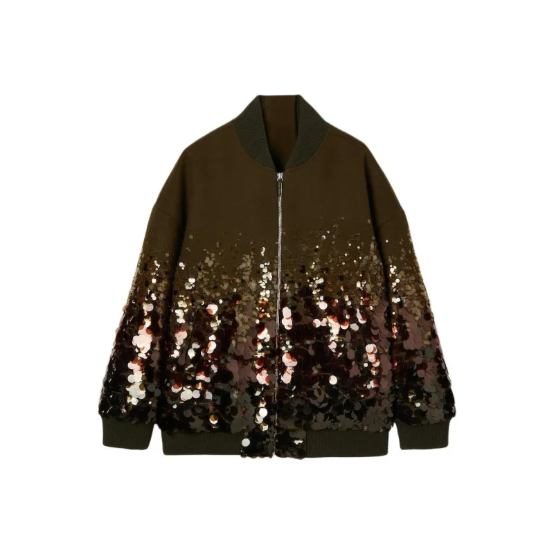 GUCCI Sequinned Zip-Up Jacket-0