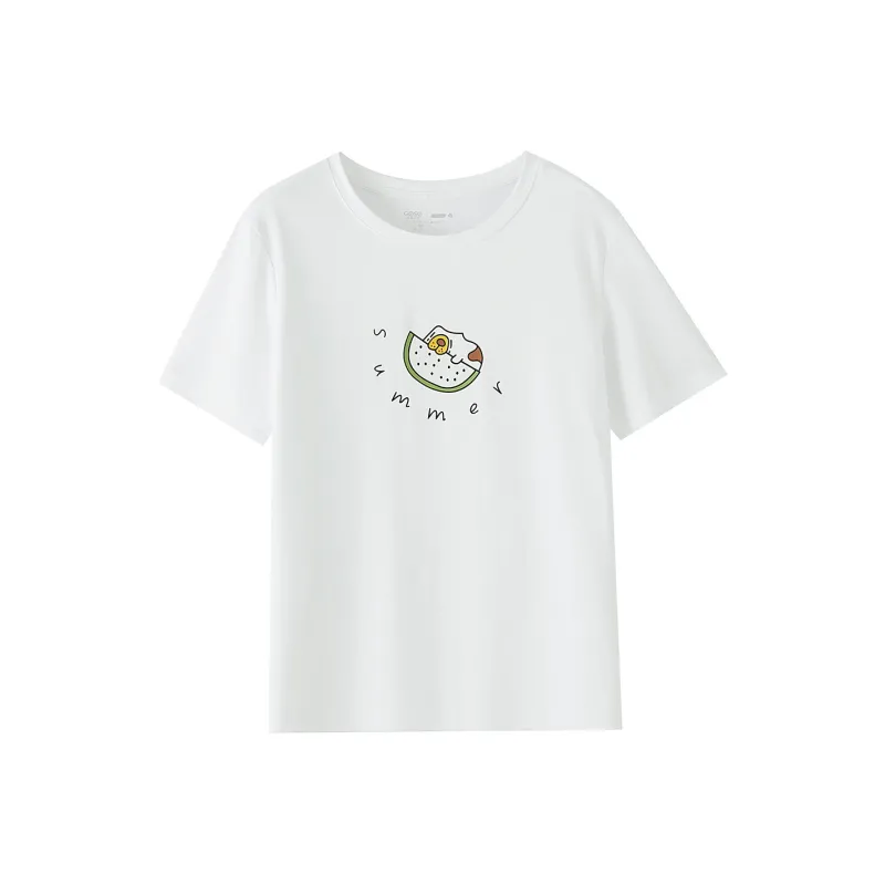 GOSO T Shirts Women's White-0