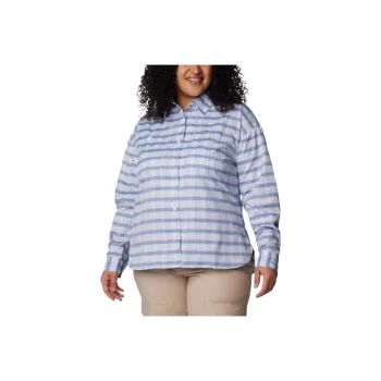 Columbia Women's Silver Ridge™ Utility Patterned Long Sleeve Shirt Shirt Women's Blue White