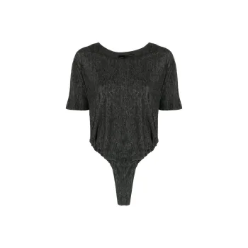 PINKO High cut Linen Bodysuit