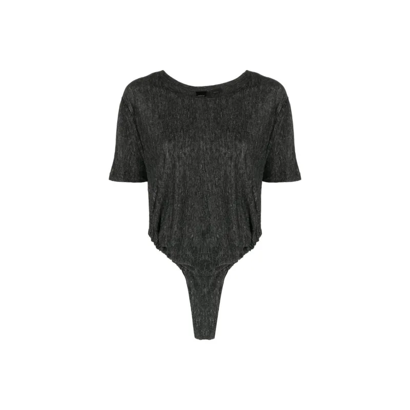 PINKO High cut Linen Bodysuit-0