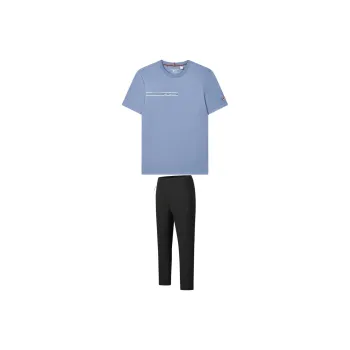 FILA Casual Sportswear Men Tunnel Blue+Pitch Black