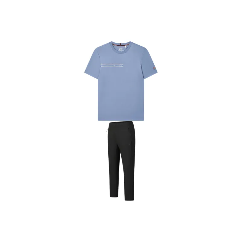 FILA Casual Sportswear Men Tunnel Blue+Pitch Black-0