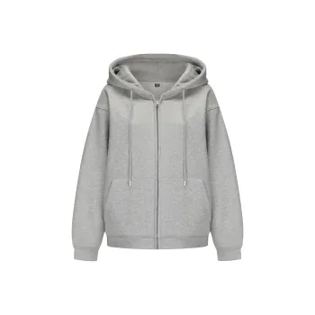 ORIASTAR Sweatshirt Jacket Women's Gray