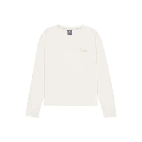 New Balance Drop Shoulder Sleeve T Shirt Women's Ivory White
