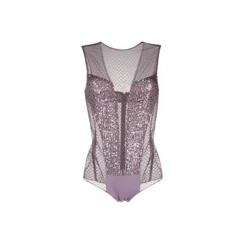 Elisabetta Franchi Bodysuits Women's Purple