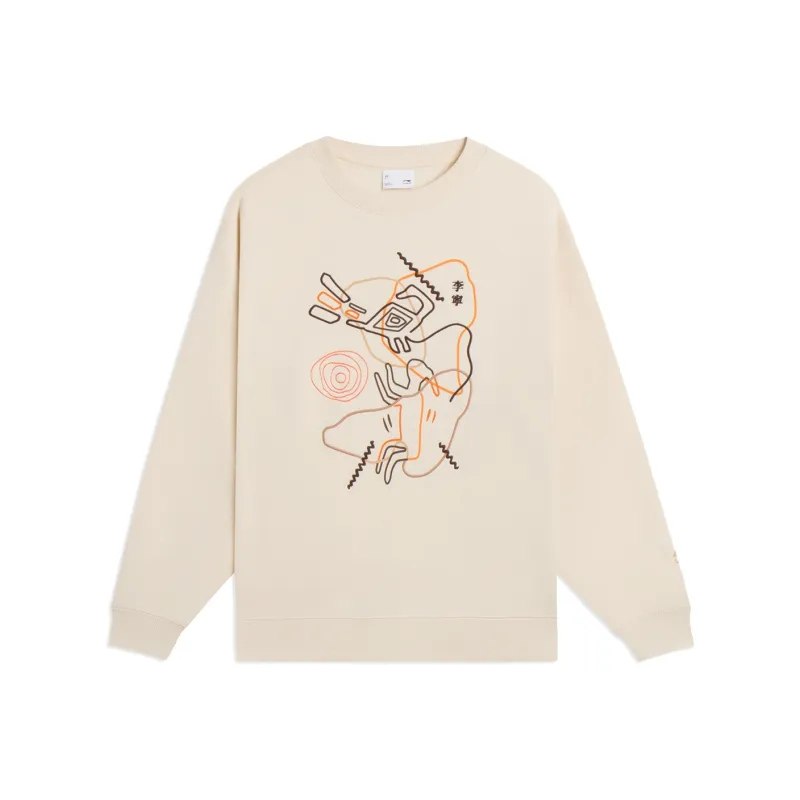 LiNing Sports Life Collection Sweatshirt Women's Swan White-0