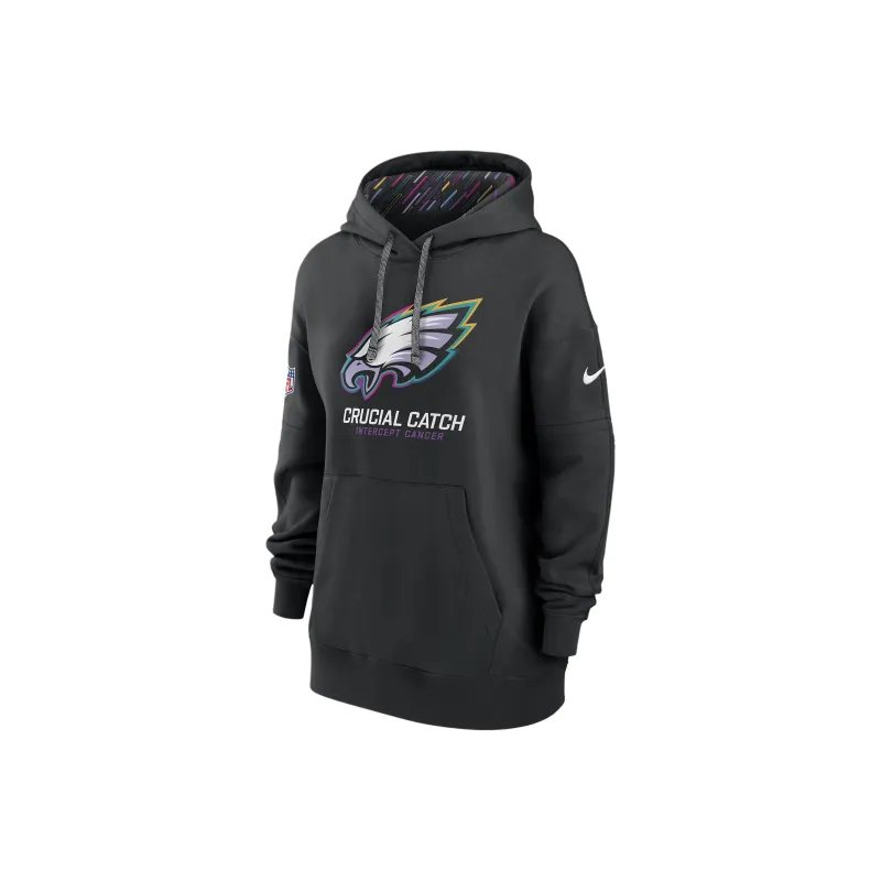 Nike NFLClub FW24 Philadelphia Eagles Crucial Catch Sweatshirt Women's Black-0