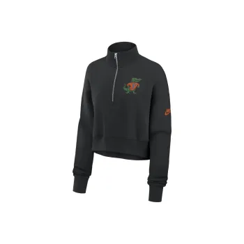 Nike Florida Gators Legacy Elevated Logo Women's Nike College Cropped 1/4-Zip Crew