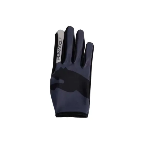 PUMA Polyester, Polyurethane, Synthetic Leather Gloves Men's Black